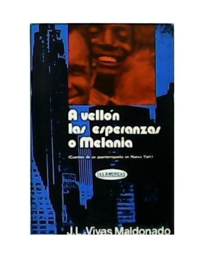 Portada del libro de A vellón las esperanzas o Melania. 