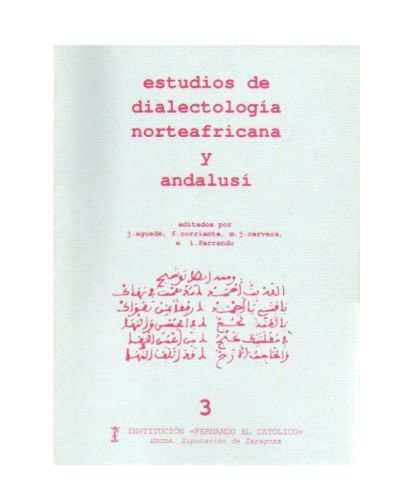 Portada del libro de ESTUDIOS DE DIALECTOLOGÍA NORTEAFRICANA Y ANDALUSÍ. Nº 3
