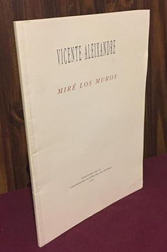 Portada del libro de Miré los muros