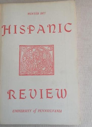 Portada del libro de Hispanic Review Volume 1 . 1982 . - Revista Hispanic Review. Varios. PENNSYLVANIA.