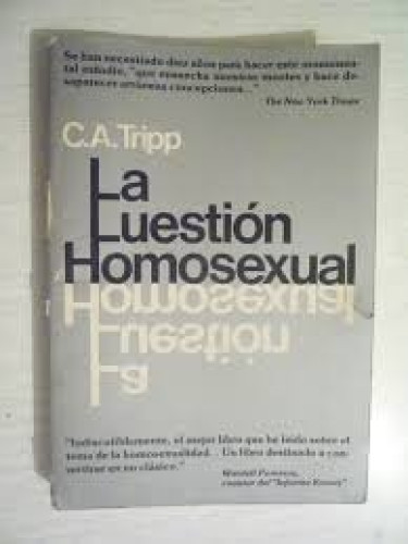 Portada del libro de La cuestión homosexual