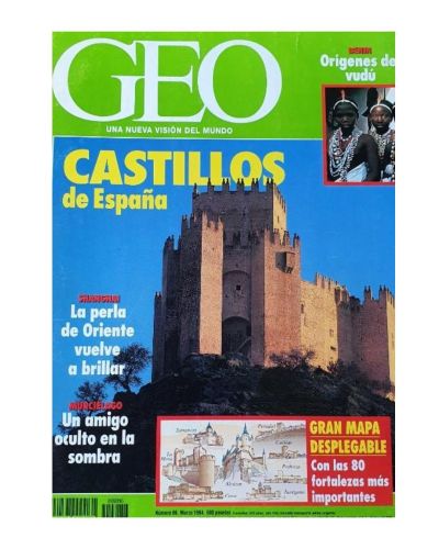 Portada del libro de Geo. La nueva visión del mundo. Castillos de España