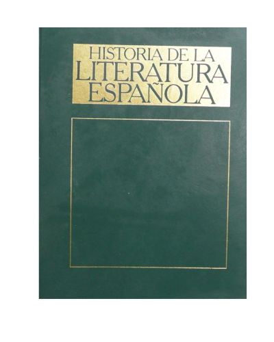 Portada del libro de HISTORIA DE LA LITERATURA ESPAÑOLA. El siglo de oro