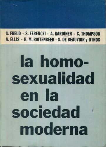 Portada del libro de La homosexualidad en la sociedad moderna