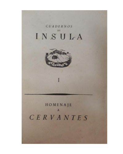 Portada del libro de Cuadernos de Insula. Homenaje de Insula en el cuarto centenario de su nacimiento 1547-1947
