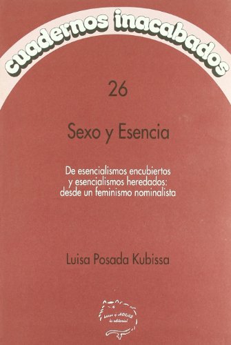 Portada del libro de Sexo y esencia