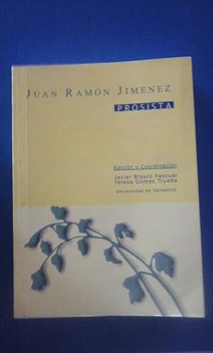 Portada del libro de Juan Ramón Jiménez prosista