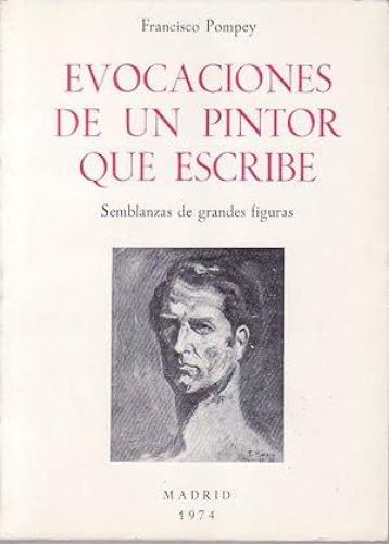 Portada del libro de Evocaciones de un pintor que escribe. Semblanzas de grandes figuras