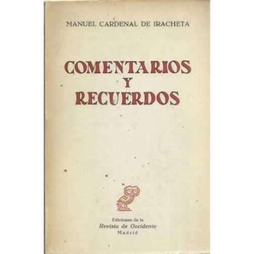 Portada del libro de Comentarios y recuerdos