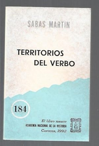 Portada del libro de TERRITORIOS DEL VERBO