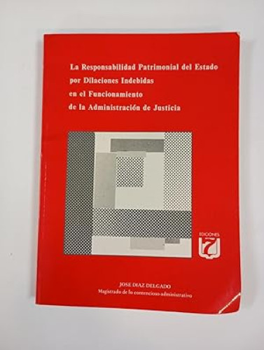 Portada del libro de La Responsabilidad patrimonial del estado por dilaciones indebidas