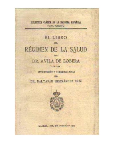 Portada del libro de EL LIBRO DEL REGIMEN DE LA SALUD