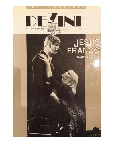 Portada del libro de DeZine. Jesús Franco. Francotirador del cine español.