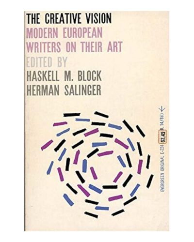 Portada del libro de The Creative Vision; Modern European Writers on Their Art 