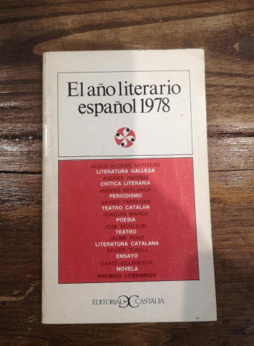 Portada del libro de Año literario español 1978, el