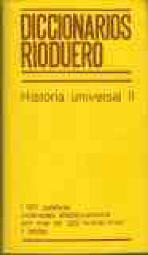 Portada del libro de Diccionario Rioduero. Historia universal