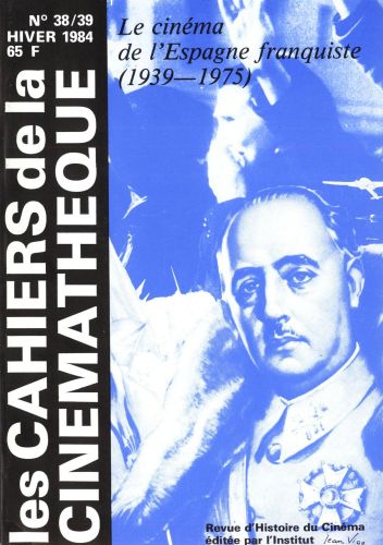 Portada del libro de Le cinéma de l’Espagne franquiste (1939-1975) Nª38-39