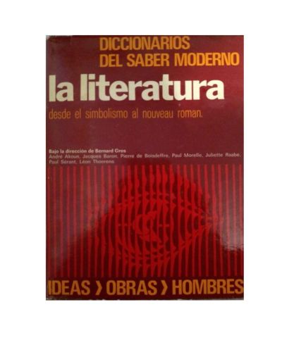 Portada del libro de La literatura desde el simbolismo al nouveau roman.