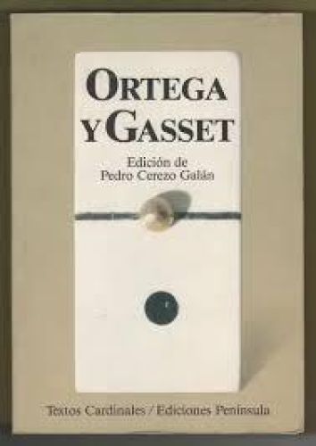 Portada del libro de Ortega y Gasset: Antología