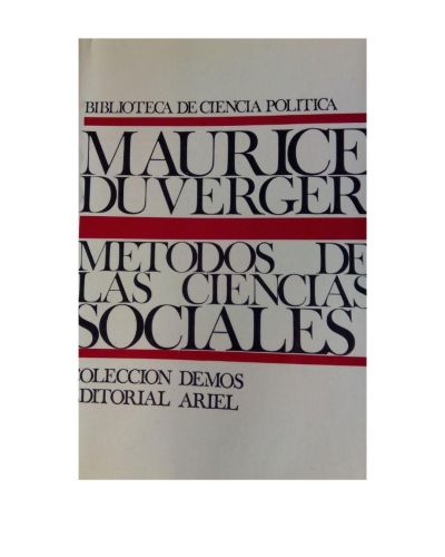 Portada del libro de MÉTODOS DE LAS CIENCIAS SOCIALES