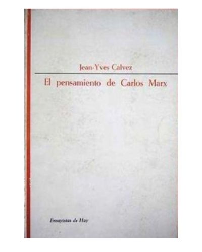 Portada del libro de El Pensamiento De Carlos Marx.