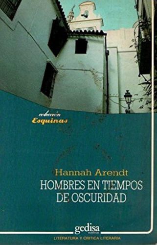 Portada del libro de Hombres en tiempo de oscuridad