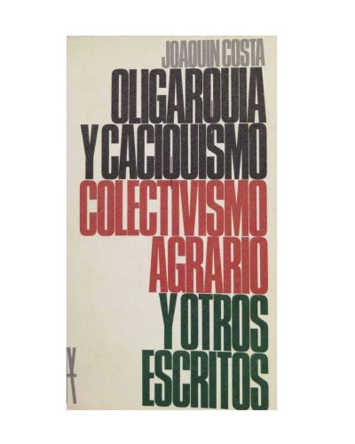 Portada del libro de Oligarquía y caciquismo.