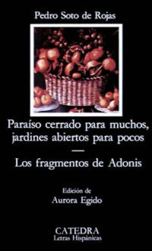 Portada del libro de Paraíso cerrado para muchos, jardines abiertos para pocos; Los fragmentos de Adonis