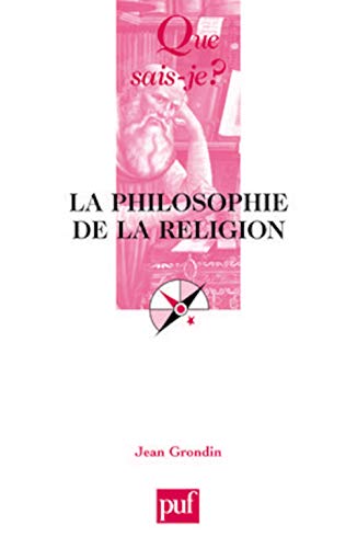 Portada del libro de La philosophie de la religion