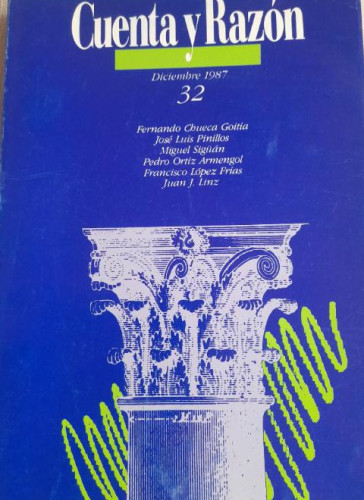 Portada del libro de Cuenta y razón. Nº 32 1987
