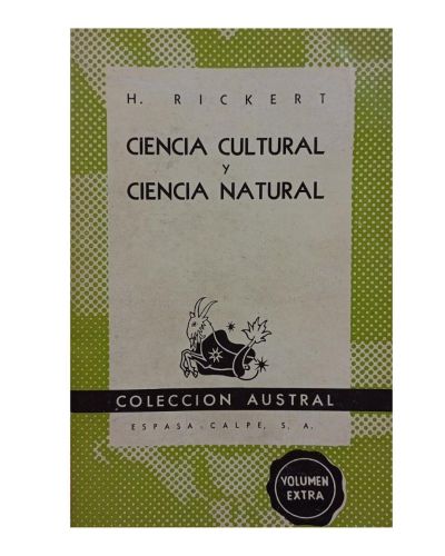 Portada del libro de CIENCIA CULTURAL Y CIENCIA NATURAL 