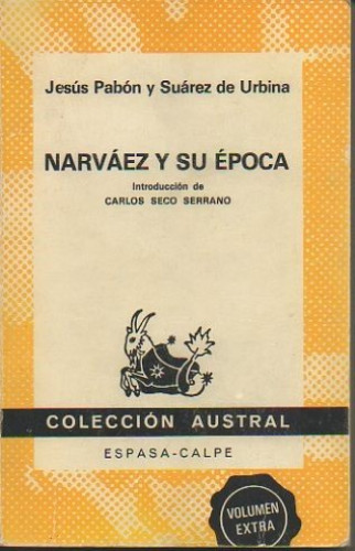 Portada del libro de Narváez y su época