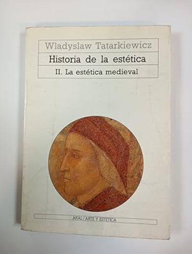 Portada del libro de Historia de la estética II. La estética medieval