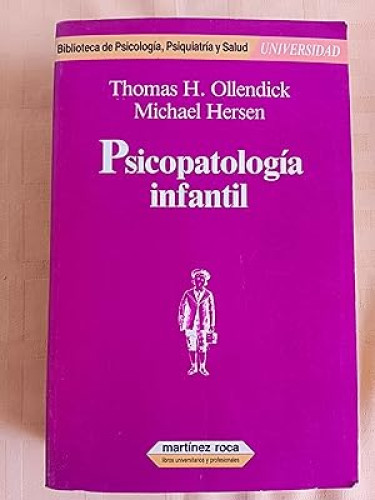 Portada del libro de Psicopatología infantil