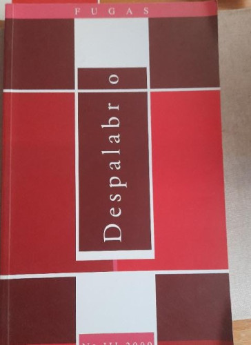 Portada del libro de DESPALABRO. ENSAYOS DE HUMANIDADES Nº III: FUGAS