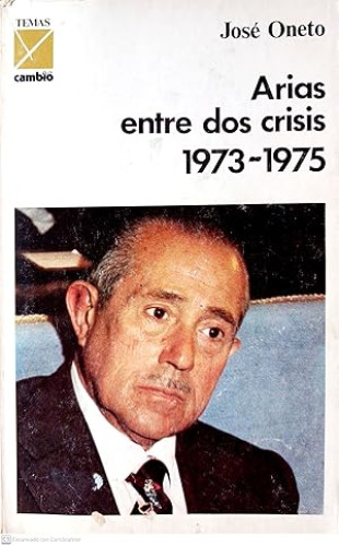 Portada del libro de Arias entre dos crisis