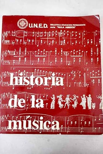 Portada del libro de Historia de la música