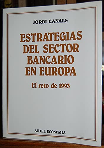 Portada del libro de Estrategias del sector bancario en Europa