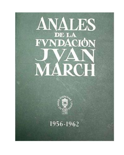 Portada del libro de Anales de la Fundación Juan March, tomo I