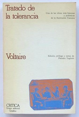 Portada del libro de Tratado de la tolerancia