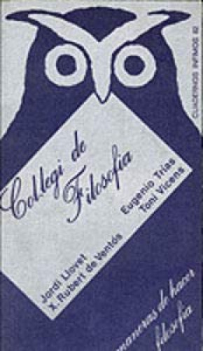 Portada del libro de Col·legi de filosofia