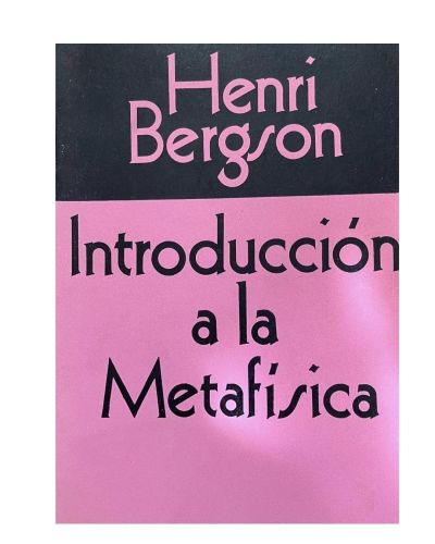 Portada del libro de Introducción a la Metafísica 