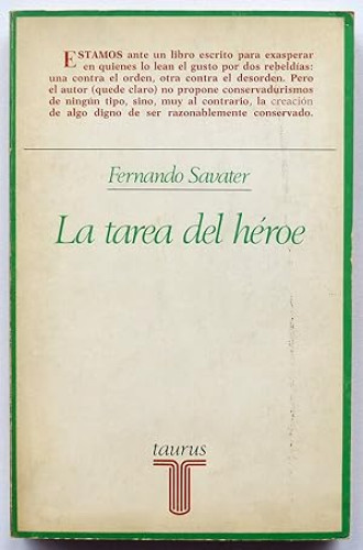 Portada del libro de La tarea del héroe