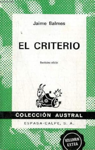 Portada del libro de El criterio
