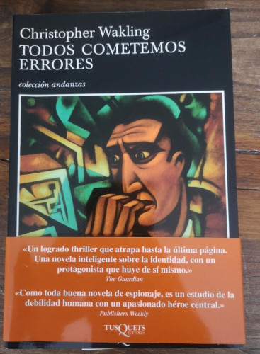 Portada del libro de Todos cometemos errores- Wakling, Christopher- Editorial Tusquets