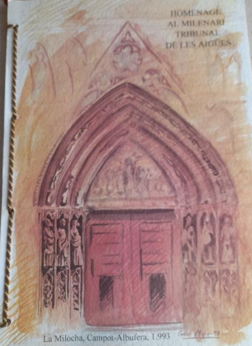 Portada del libro de HOMENAGE AL MILENARI TRIBUNAL DE LES AIGÜES.