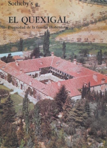 Portada del libro de Sotheby`s El quexigal Propiedad de la familia Hohenlohe Mayo 1979 498/600 lotes