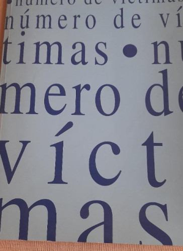 Portada del libro de NÚMERO DE VÍCTIMAS, EDICIONES LIBERTARIAS, nº1 Marzo 1991, REVISTA DE ARTE Y LITERATURA
