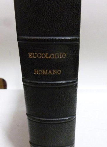 Portada del libro de EUCOLOGIO ROMANO. LETRA GORDA. ANTONIO ROMERO PARISLA PLACE. 630pp