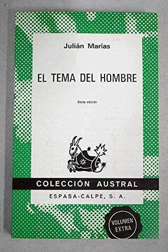 Portada del libro de El tema del hombre